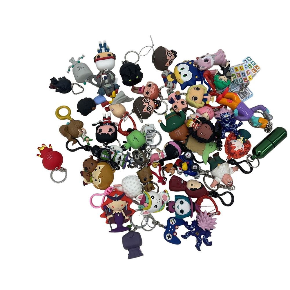 Mixed Funko Marvel Nerdy Geeky Keychain Mini Figures Characters Disney Doug LOT
